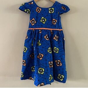 Ade Ori Closet Ijaye Blue West African Wax Print Dress Size 7/8?